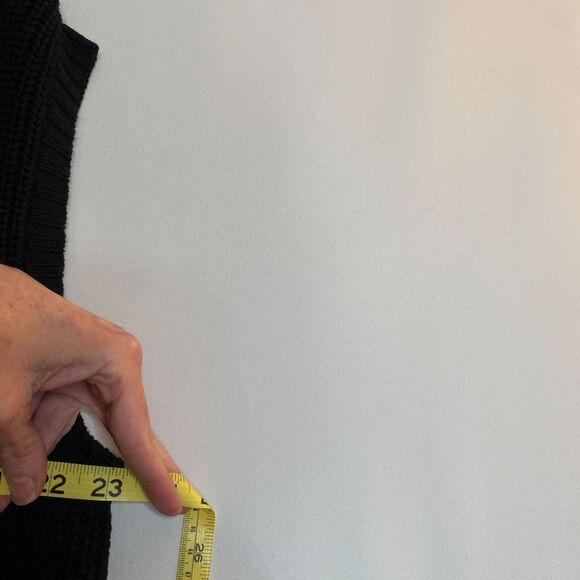 Lauren Jeans Company Ralph Lauren Sweater Hooded Sleeveless Cardigan Size L - Picture 11 of 12